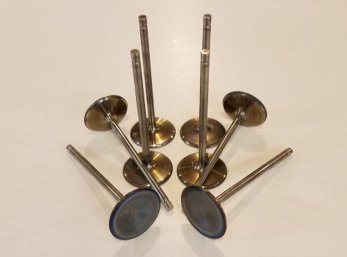 Titanium nascar intake valves set of 8 - 5/16 x 2.180 x 5.750 - used # tvi-002