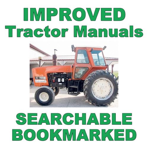 Allis chalmers ac 7010 &amp; 7020 tractors workshop service shop repair manual on cd