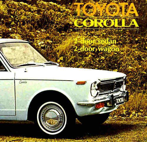 1970 toyota corolla factory brochure -2d sedan-2d wagon