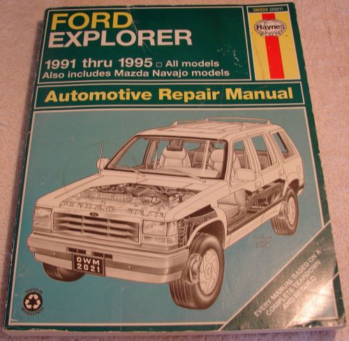 Ford explorer haynesmanual 1991-1995 all makes or models