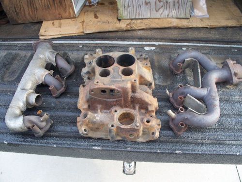 Rare chevy v6 4.3 cast iron manifold high rise 4bbl astro van with tube headers