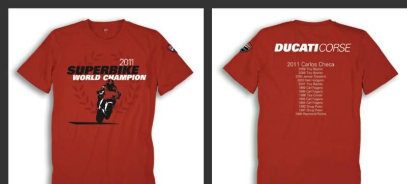 Ducati wsbk championship celebration t-shirt small~nr~ 987679113