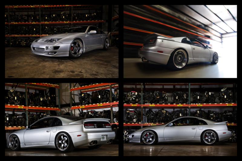 Nissan 300zx z32 on work wheels 2jz-gte hd poster print multiple sizes available
