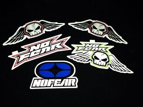 5x no fear stickers decals