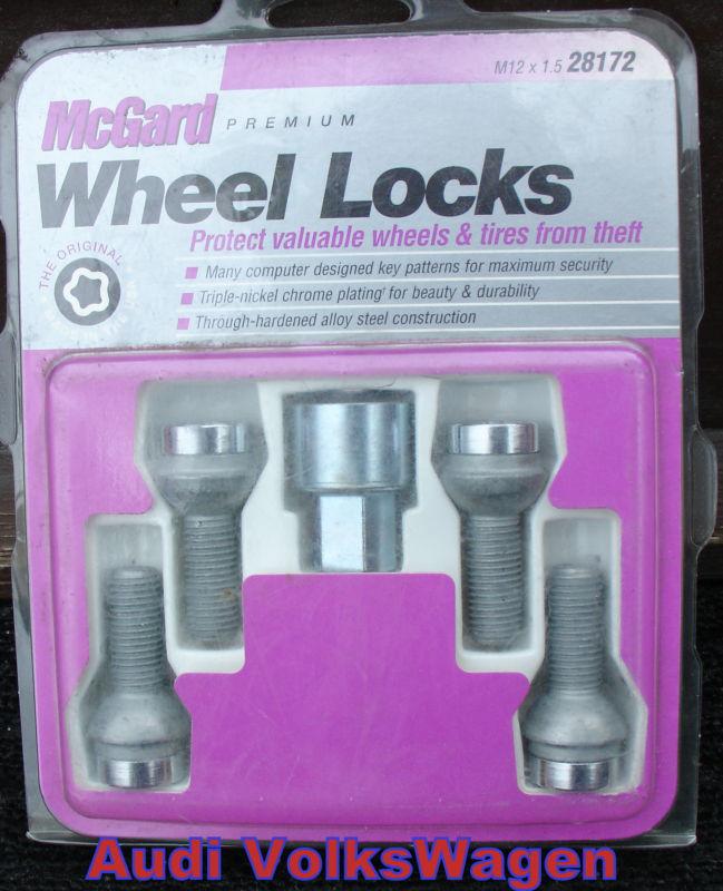 Mcgard chrome wheel locks shank with washer 12mm  x 1.5  #28172