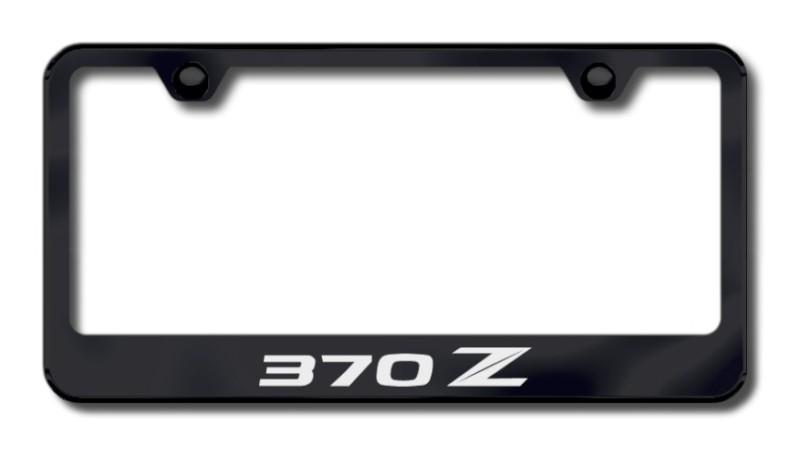 Nissan 370z (stylized z) laser etched license plate frame-black made in usa gen