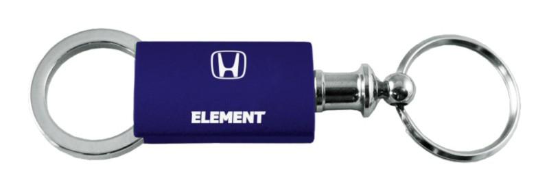 Honda element navy anodized aluminum valet keychain / key fob engraved in usa g