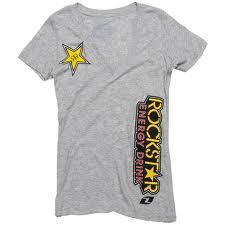 New from rockstar and one industries the womens racine tshirt grey medium