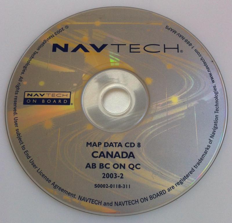 Range rover / bmw navigation disc - cd 8 canada - s0002-0118-311 2003-2