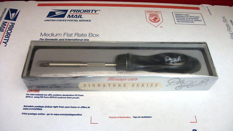  snap on ratcheting screwdriver dale earnhardt new and sealed signature series