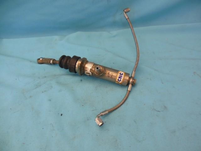 Cnc 1 1/8" brake master cylinder with pedal heim & lines nascar arca imca scca