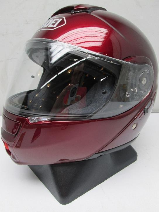 Shoei neotec modular motorcycle helmet red wine large