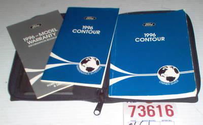 Ford 96 contour owners manual handbook 1996