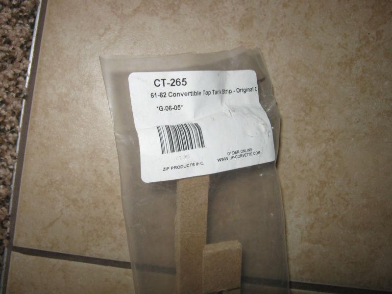 61 62 corvette convertible tack strip set original cardboard material ct-265