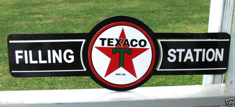 Vintage look new texaco gas/oil,3d metal sign, can b 4 ur pump service station 