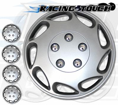 Metallic silver 4pcs set #807 15" inches hubcaps hub cap wheel cover rim skin