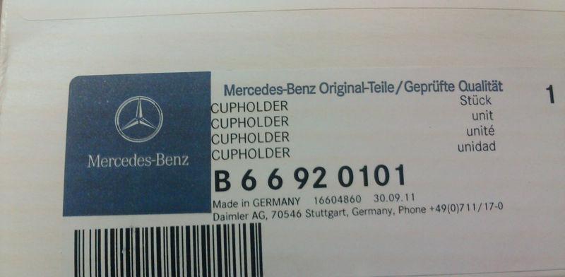 1996 to 2002 mercedes e class console cup holder - genuine factory oem item!