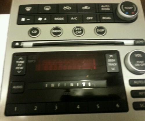 2005 infiniti g35 coupe bose audio and temperature control interface