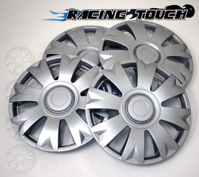 #715 replacement 14" inches metallic silver hubcaps 4pcs set hub cap wheel cover