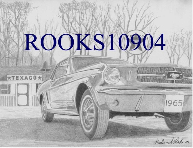 1965 ford mustang classic car art print