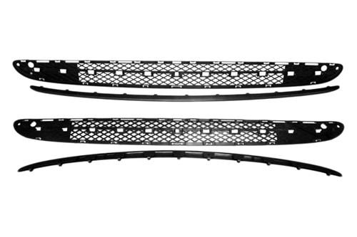Replace mb1036103 - mercedes c class center bumper grille brand new grill