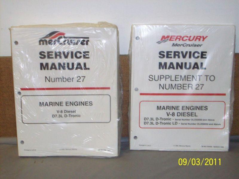 Mercruiser service manual book # 27 1998 v8 diesel & supp