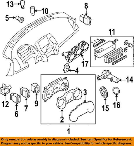 Nissan oem 253808j015 cluster & switches-trunk switch