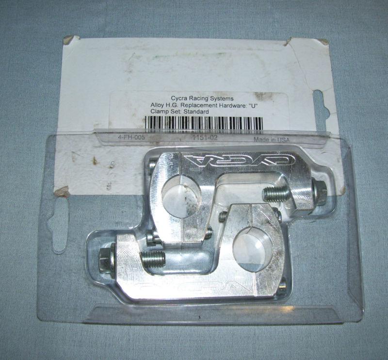 Cycra racing 1151-02 handlebar mount clamps u clamp 7/8" alloy h.g. made in usa