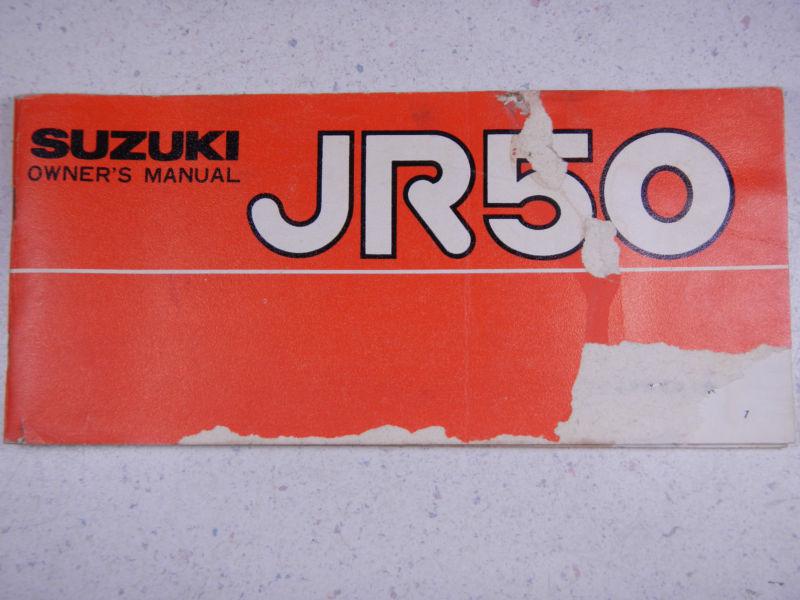78 suzuki jr50 oem nos original driver's owner's manual 1978 jr 50
