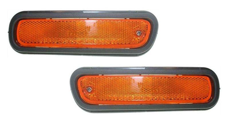 Side marker light lamp assemblies pair set (driver & passenger side, qty 2)