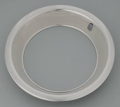 (2) wheel vintiques wheel trim ring snap-on 15" diameter polished stainless