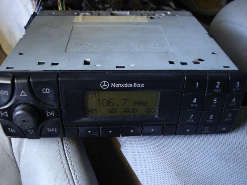 Mercedes sl 129 sl500 sl600 e320 e500 in dash cassette player fiber optic becker