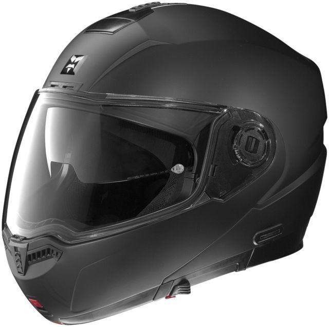 Nolan n104 outlaw n-com flat matte black full face modular motorcycle helmet md