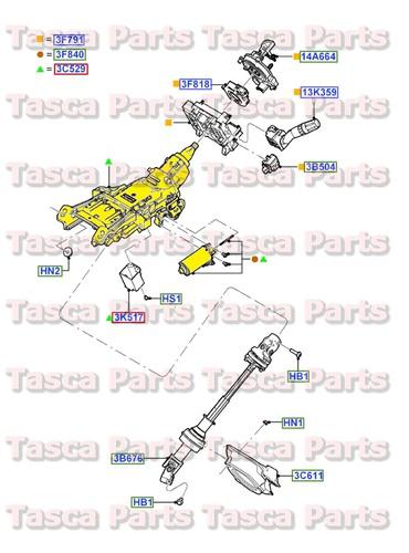 Brand new oem power tilt / telescopic steering column 2014 ford flex & taurus