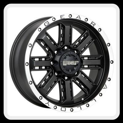 18" gear alloy nitro black with 265/70/18 nitto terra grappler at wheels rims