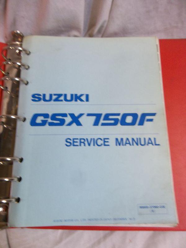 1989 suzuki gsx750f katana 750 750f gsx750 gsx oem service manual *b98b