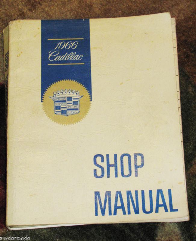 1966 cadillac shop manual