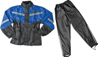 Western power sports 478-80123x 2-pc rain suit black/blue 3x