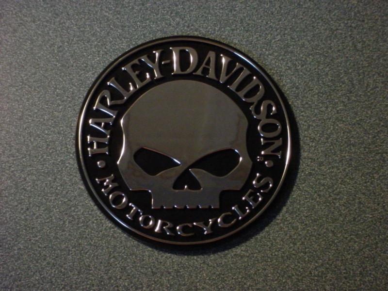 Sell Harley Davidson Willie G Skull Chrome Stick On Emblem Medallion