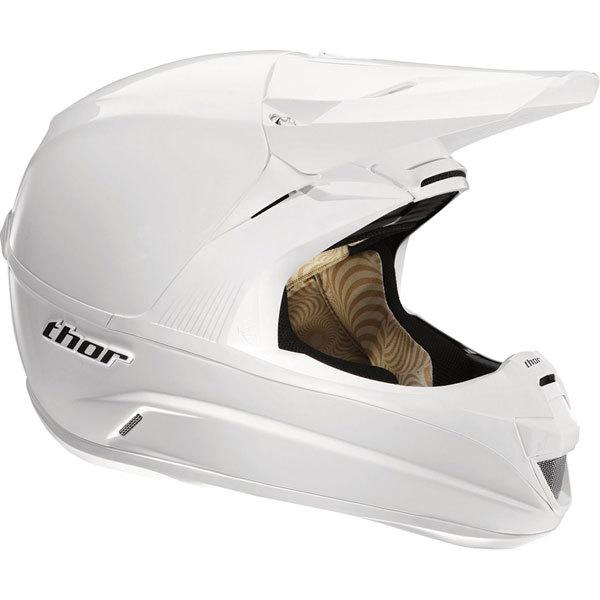 White xl thor force solid helmet