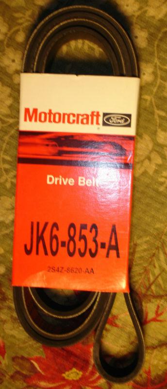 Motorcraft jk6-853-a serpentine belt/fan belt