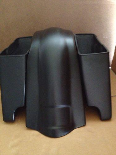 Stretched saddlebags and fender no lids fit harley touring models