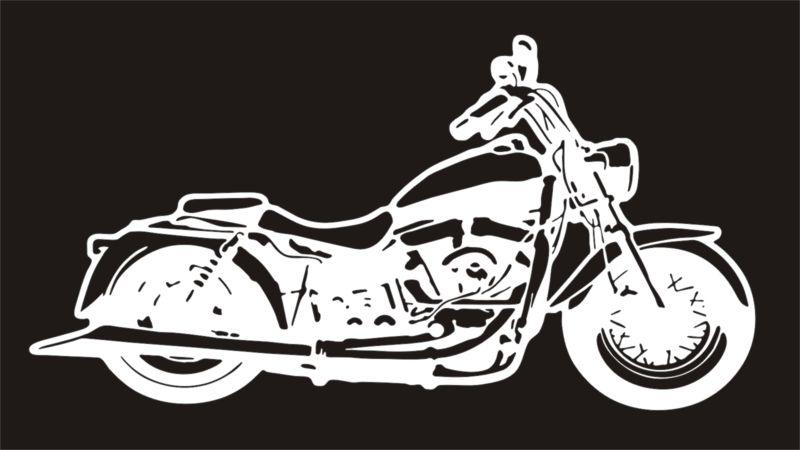  motorcycle indian harley fatboy biker vinyl decal window sticker