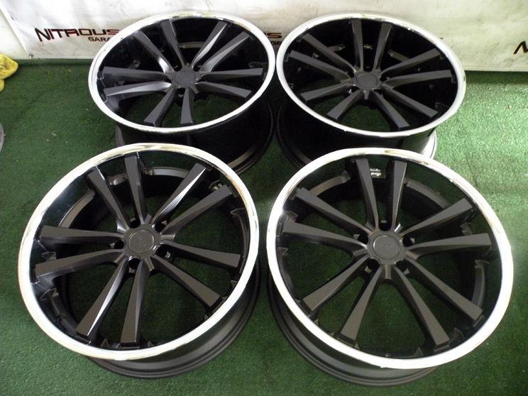 22" niche concourse wheels black bmw 6 series 645ci 650i m6 e63 e64 staggered