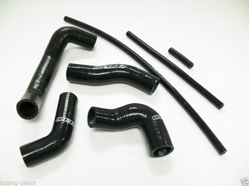 Obx black silicone radiator hose 99 - 05 vw golf jetta mkiv 1.8l manual trans