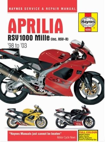 Haynes repair manual - rsv 1000 mille 4255 70-1106 4201-0138