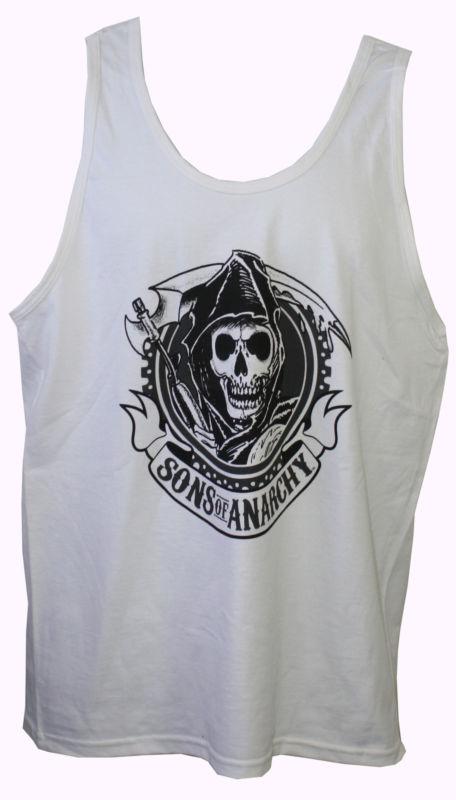 Sons of anarchy samcro soa reaper banner 2-sided tank top t-shirt