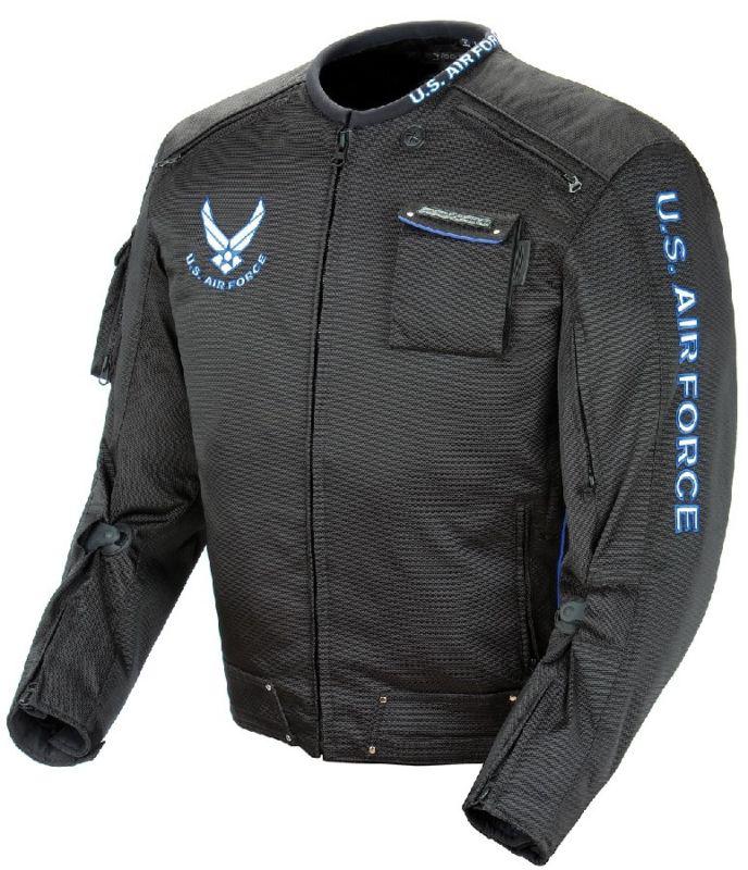 New power trip air force alpha jacket black medium m