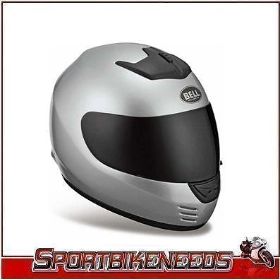 Bell arrow metallic silver helmet size m medium full face street helmet