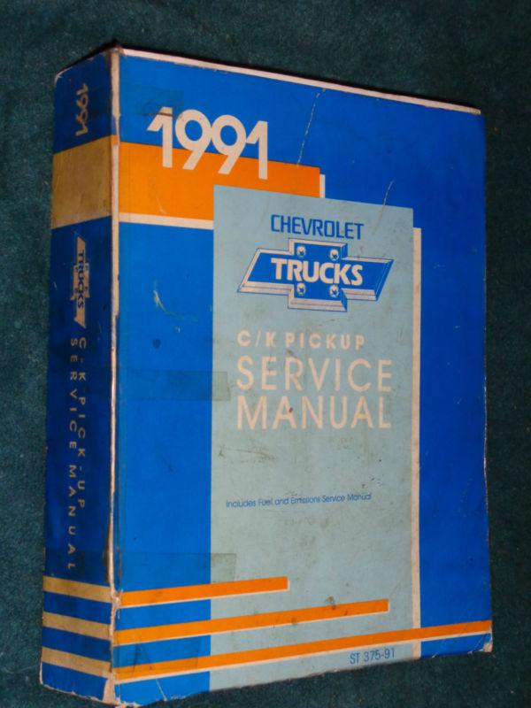 1991 chevrolet truck shop manual / inc 454 "ss" / original g.m. c/k series book